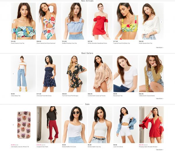 Forever21首页分析：从交互和体验上来聊一聊(图6)